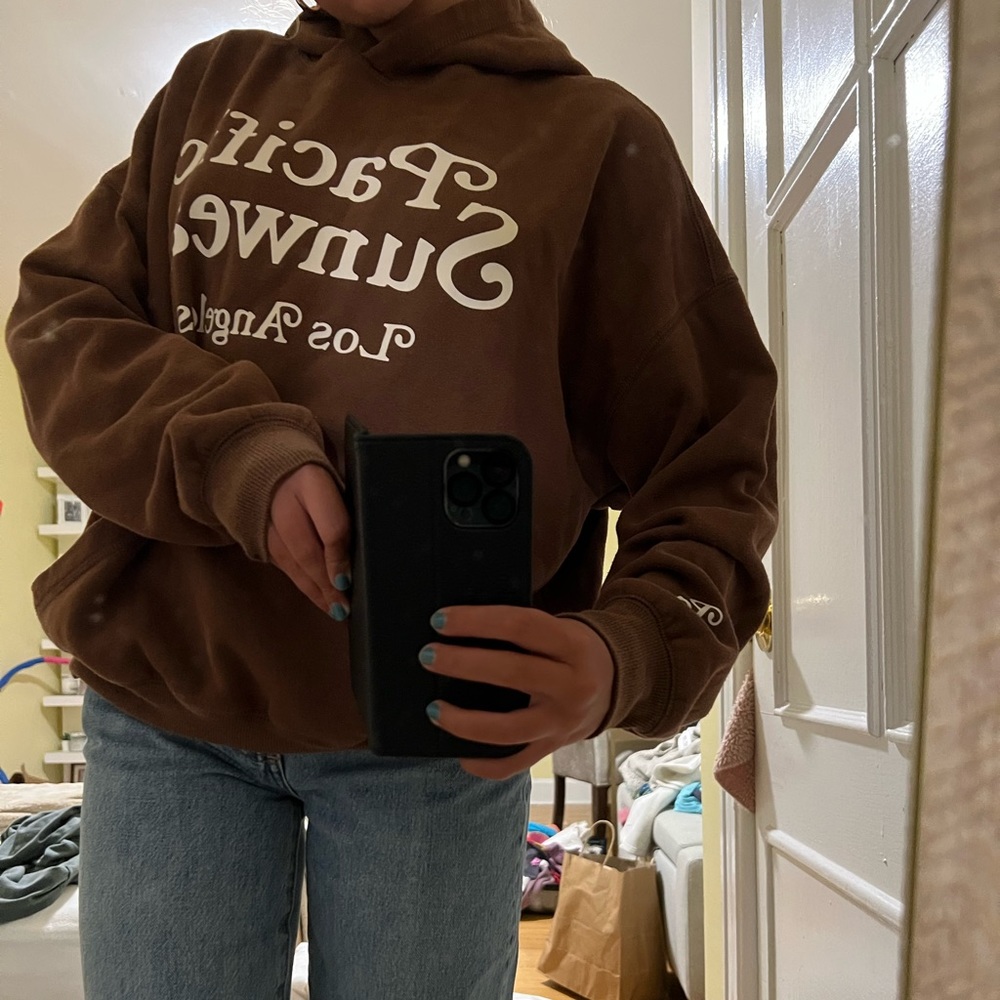 Pacsun brown pacific sun wear hoodie